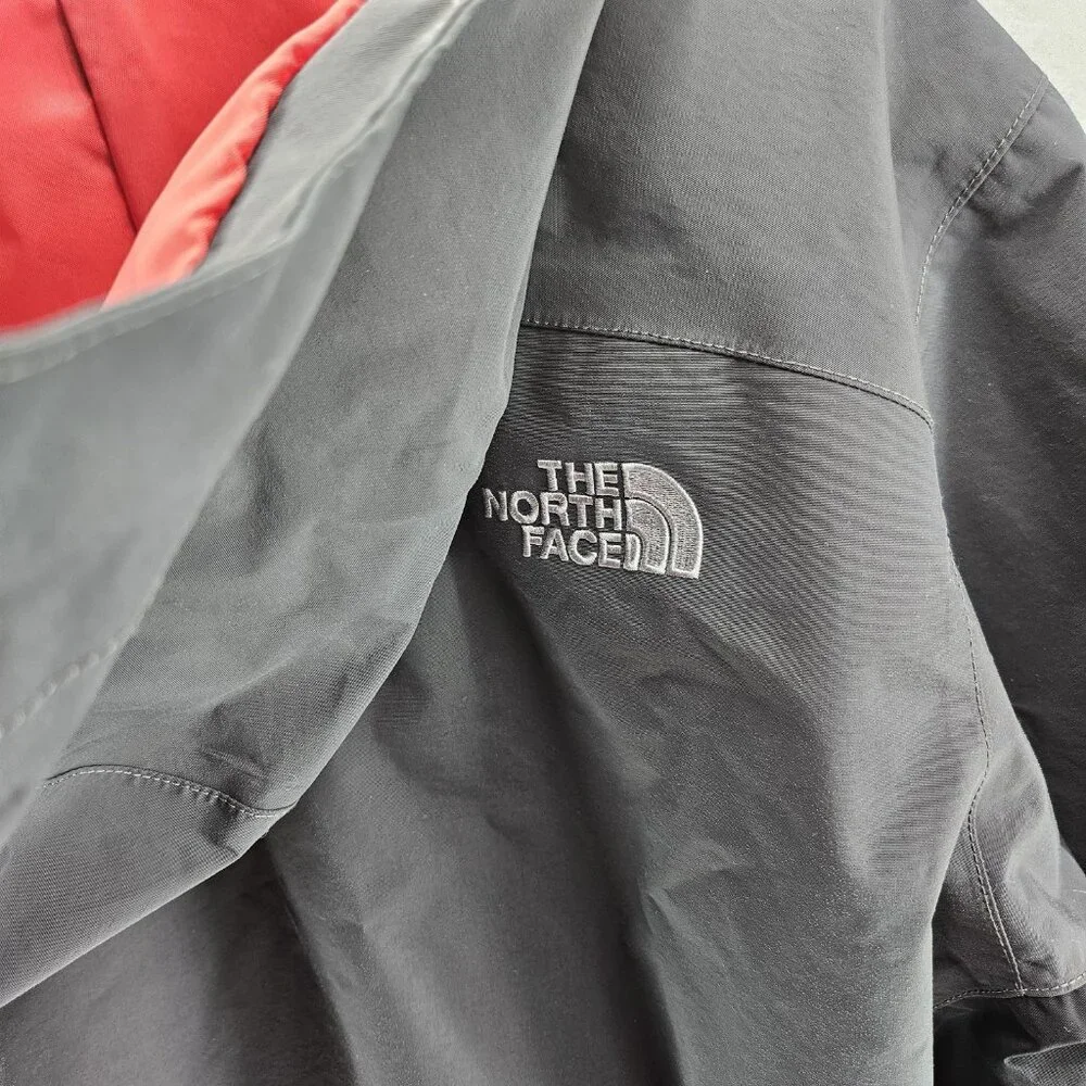 The North Face Men's Hyvent Black Gray Zip Up Hooded Jacket Coat XL SHELL ONLY - Picture 13 of 14